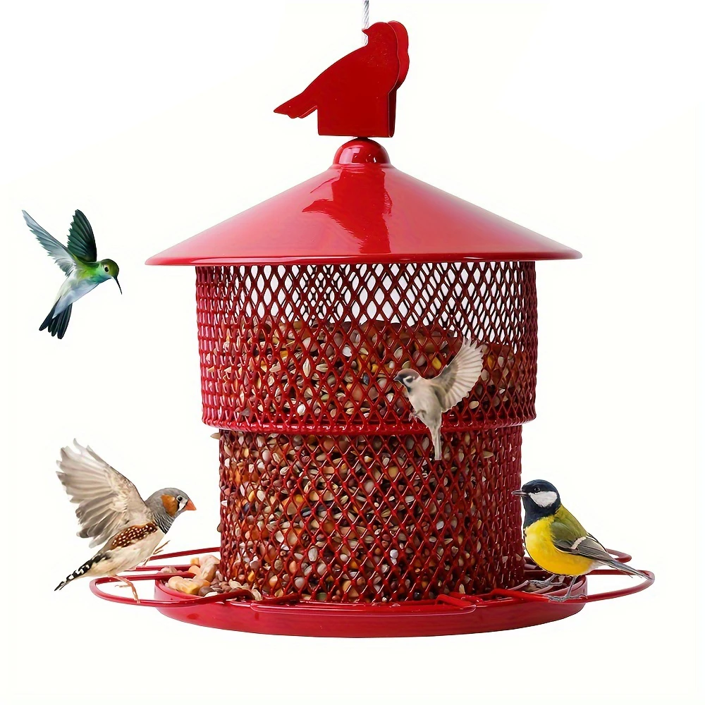 A Hot sale Metal Bird Feeder Squirrel Proof Heavy Cardinals Finch Blue Jay Sparrows Wild Birds Durable Weather Resistant Outdoor
A Hot sale Metal Bird Feeder Squirrel Proof Heavy Cardinals Finch Blue Jay Sparrows Wild Birds Durable Weather Resistant Outdoor