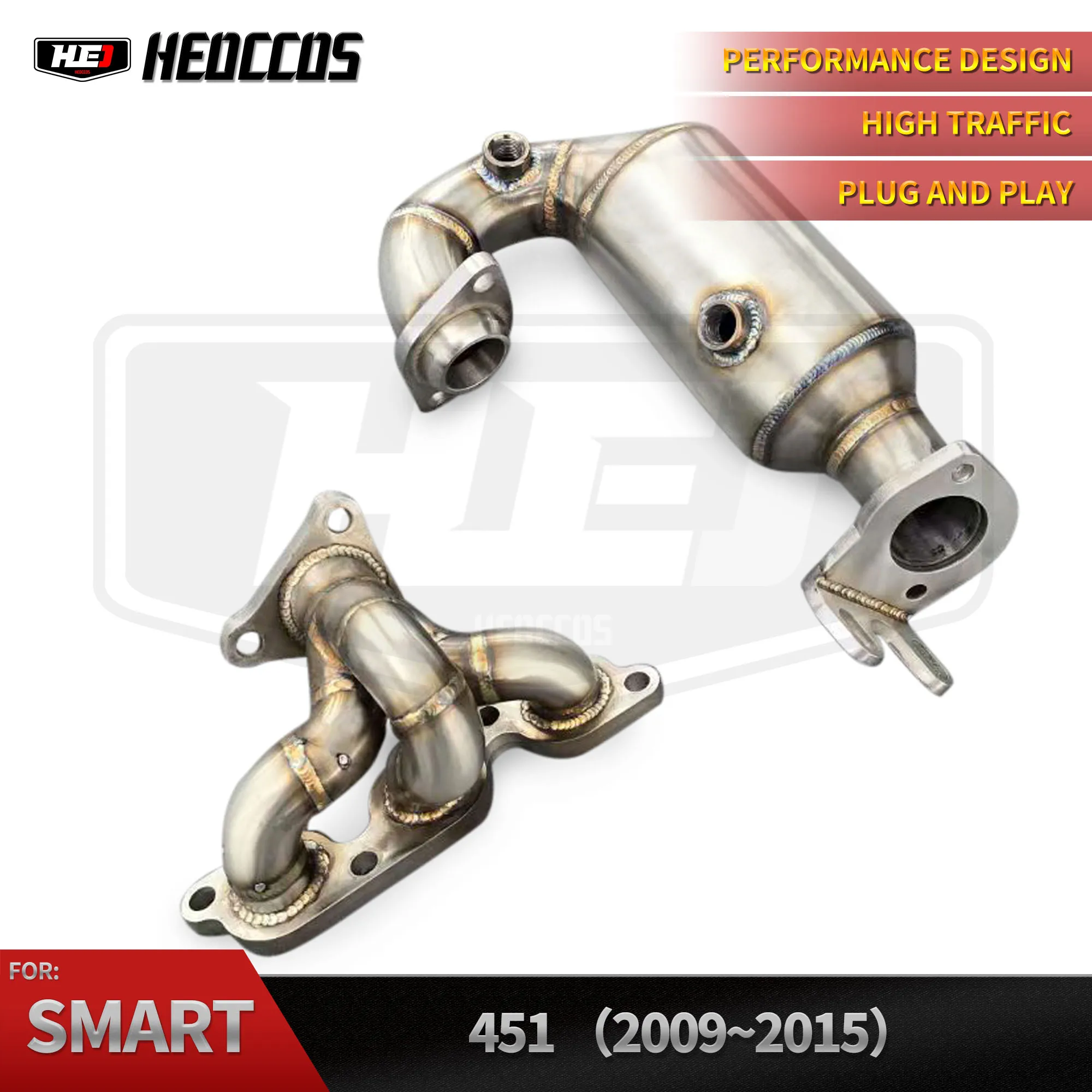 HEO High Flow Exhaust Manifold Downpipe for Mercedes SMART W451 2009-2015 Stainless Steel Performance Exhaust Pipe Converter
HEO High Flow Exhaust Manifold Downpipe for Mercedes SMART W451 2009-2015 Stainless Steel Performance Exhaust Pipe Converter