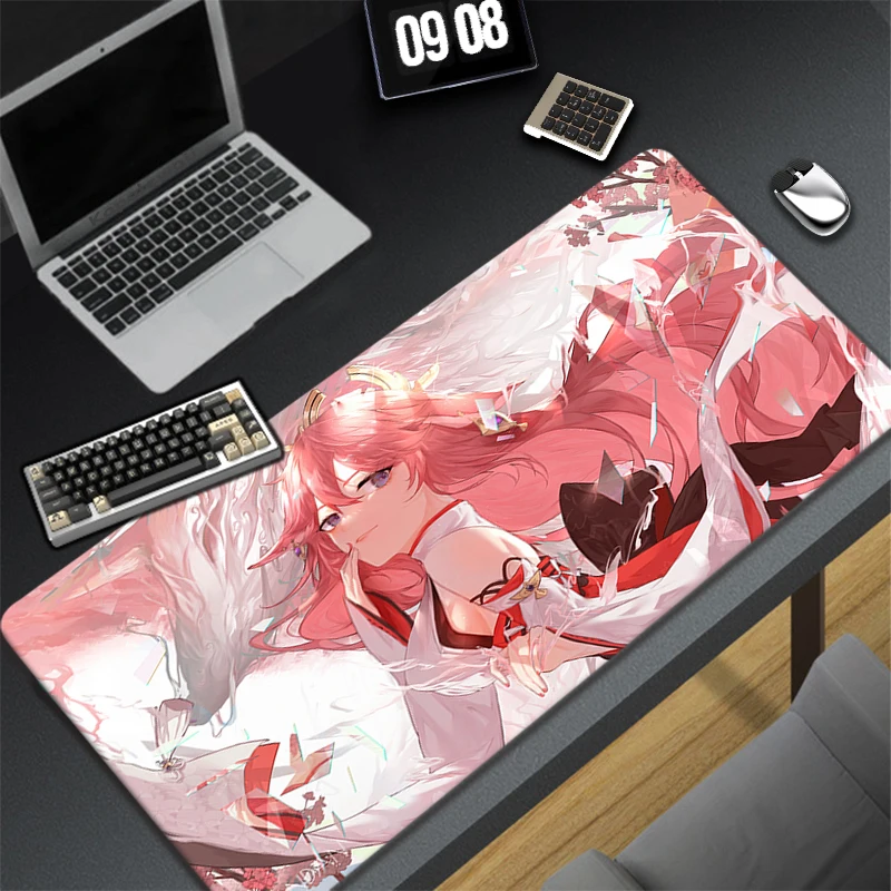 Большой коврик для мыши Genshin Impact 90x40 см, игровые аксессуары для ПК, ноутбука, геймера, коврик для мыши, Аниме Коврик для ноутбука Yae Miko, сексуальный коврик
Большой коврик для мыши Genshin Impact 90x40 см, игровые аксессуары для ПК, ноутбука, геймера, коврик для мыши, Аниме Коврик для ноутбука Yae Miko, сексуальный коврик