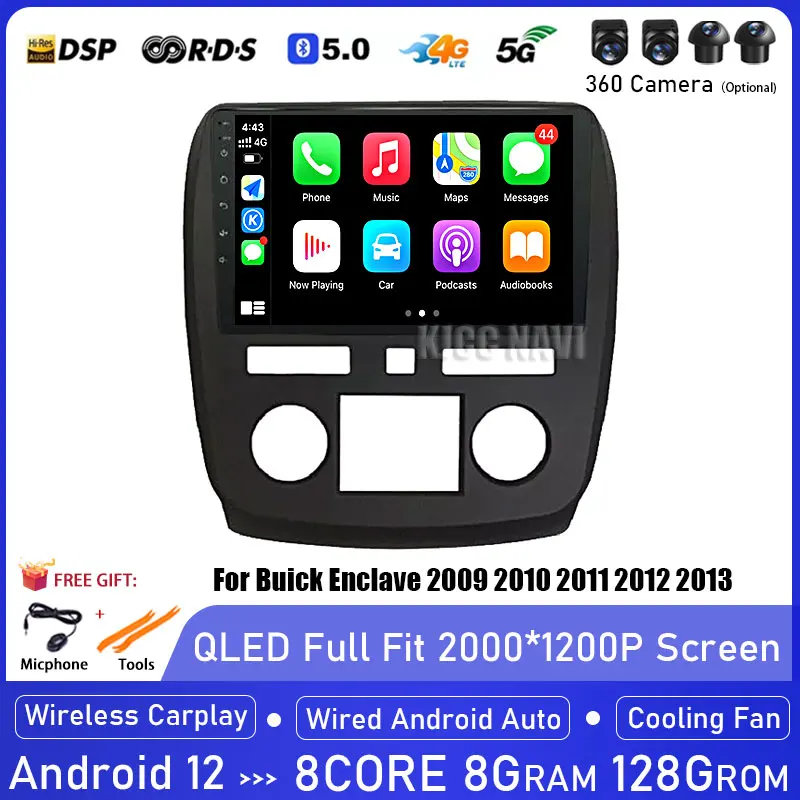 9" Android Car Radio For Buick Enclave 2008 - 2013 Navigation GPS 1280*720 DSP Carplay Multimedia Video Player Auto Stereo
9" Android Car Radio For Buick Enclave 2008 - 2013 Navigation GPS 1280*720 DSP Carplay Multimedia Video Player Auto Stereo