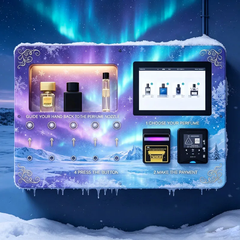 Luxury Fragrance Sampling Kiosk Automatic Perfume Tester Machine for Retail and Exhibition Wholesale Customized
Luxury Fragrance Sampling Kiosk Automatic Perfume Tester Machine for Retail and Exhibition Wholesale Customized
