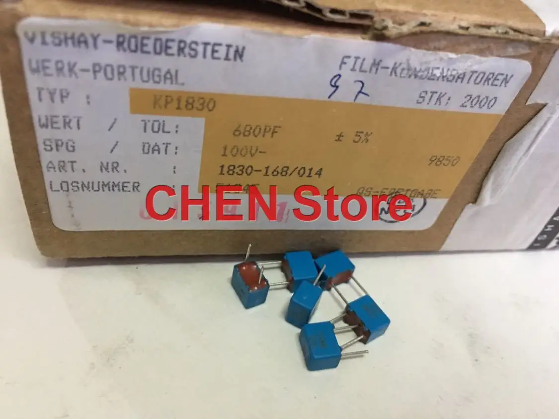 10 шт./20 шт. Vishay ERO KP1830 680pF/100V 5% P5MM синий полипропиленовый пленочный конденсатор 681/100v HI-FI аудио 681 100v 680p НФ
10 шт./20 шт. Vishay ERO KP1830 680pF/100V 5% P5MM синий полипропиленовый пленочный конденсатор 681/100v HI-FI аудио 681 100v 680p НФ