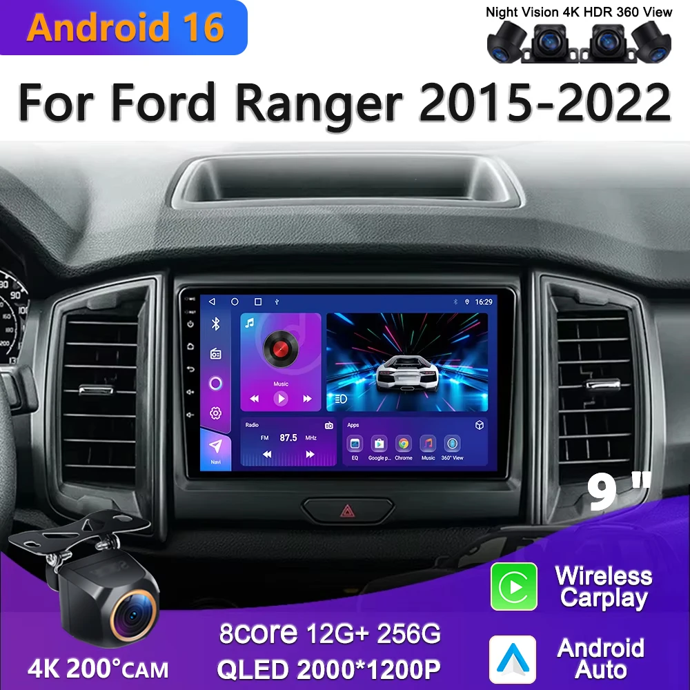 2K Incell Screen Android 16 Car Radio For Ford Ranger 2015 - 2022 Stereo Multimedia Player GPS Navigation 5G No 2din DVD Screen
2K Incell Screen Android 16 Car Radio For Ford Ranger 2015 - 2022 Stereo Multimedia Player GPS Navigation 5G No 2din DVD Screen