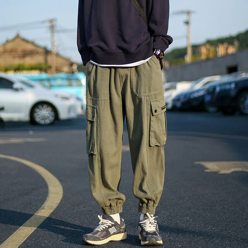 Harajuku Sle Men's Workwear Pants Autumn New Loose Fit Sports Trousers Nine Points Cuffed Casual Pants Faionable Youthful
Harajuku Sle Men's Workwear Pants Autumn New Loose Fit Sports Trousers Nine Points Cuffed Casual Pants Faionable Youthful