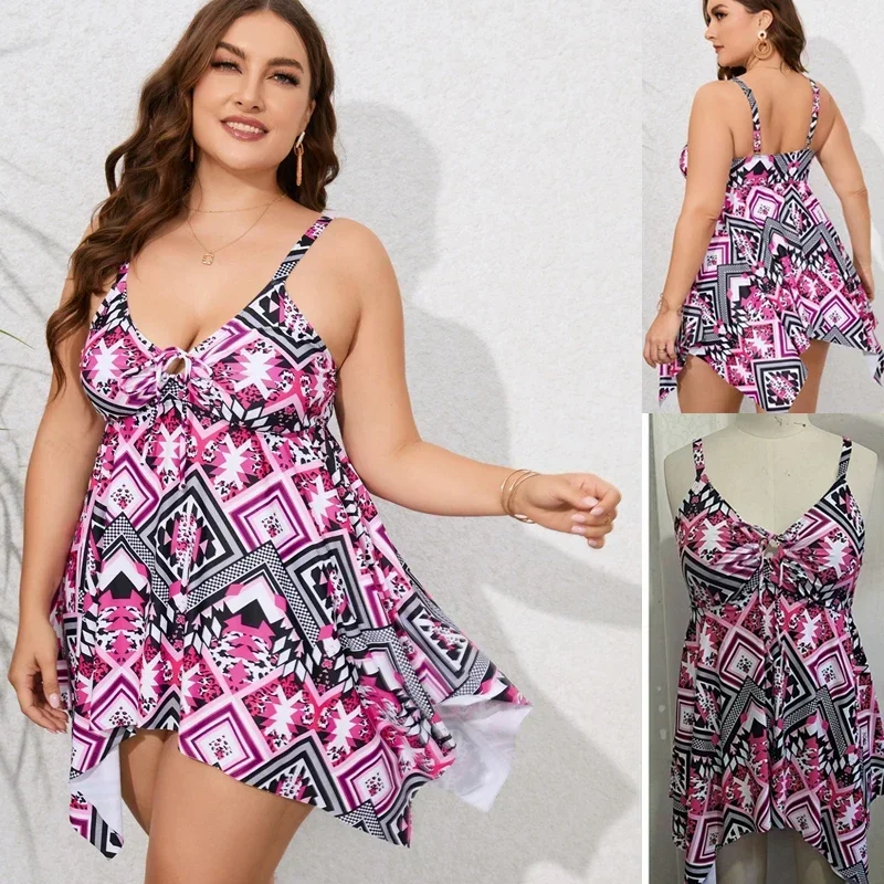 Plus Size 8XL 10XL Swimsuit Tankini Set Swimwear Women Swim 2 Piece Print Large Big Breasts Halter Bathing Suit Beachwear
Plus Size 8XL 10XL Swimsuit Tankini Set Swimwear Women Swim 2 Piece Print Large Big Breasts Halter Bathing Suit Beachwear
