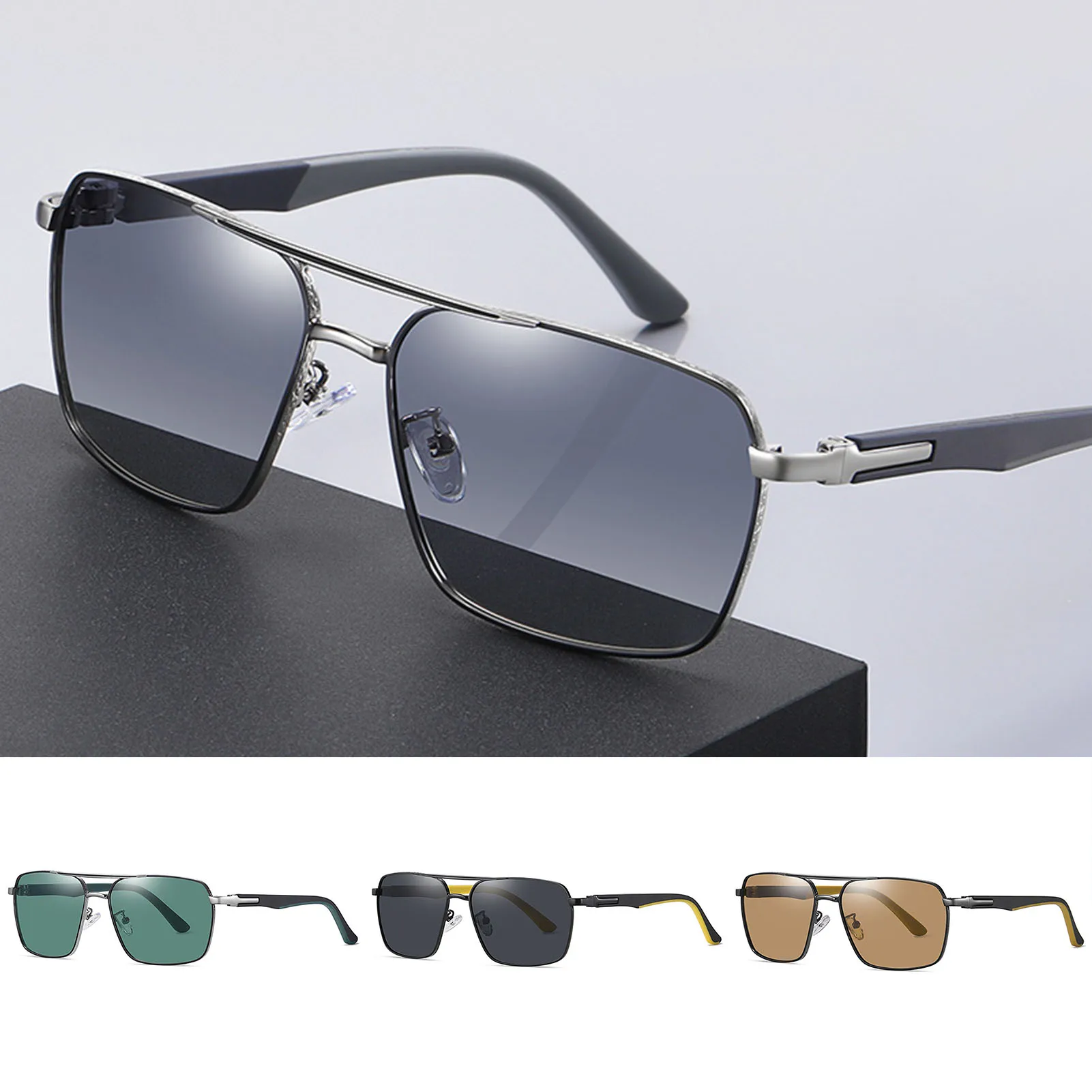 Sunglasses Polarized Sunglasses Lightweight Fashion Big Metal Frame Sun Protection Driving UV protection Anti Glare Sunglasses
Sunglasses Polarized Sunglasses Lightweight Fashion Big Metal Frame Sun Protection Driving UV protection Anti Glare Sunglasses