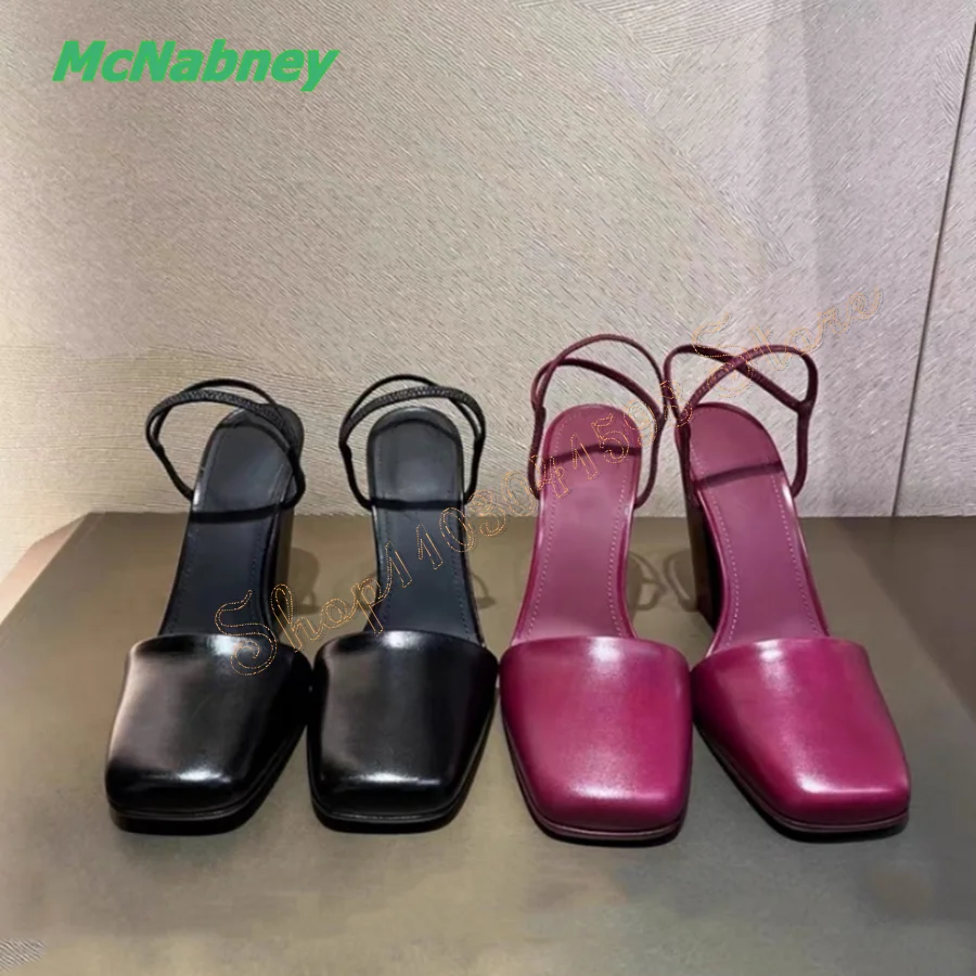 Flat Toe Leather Sandals Comfortable Thick Heel Women Shoes Wedding Party HIgh Heel Shoes Plus Size 2024 New Zapatos Para Mujere
Flat Toe Leather Sandals Comfortable Thick Heel Women Shoes Wedding Party HIgh Heel Shoes Plus Size 2024 New Zapatos Para Mujere