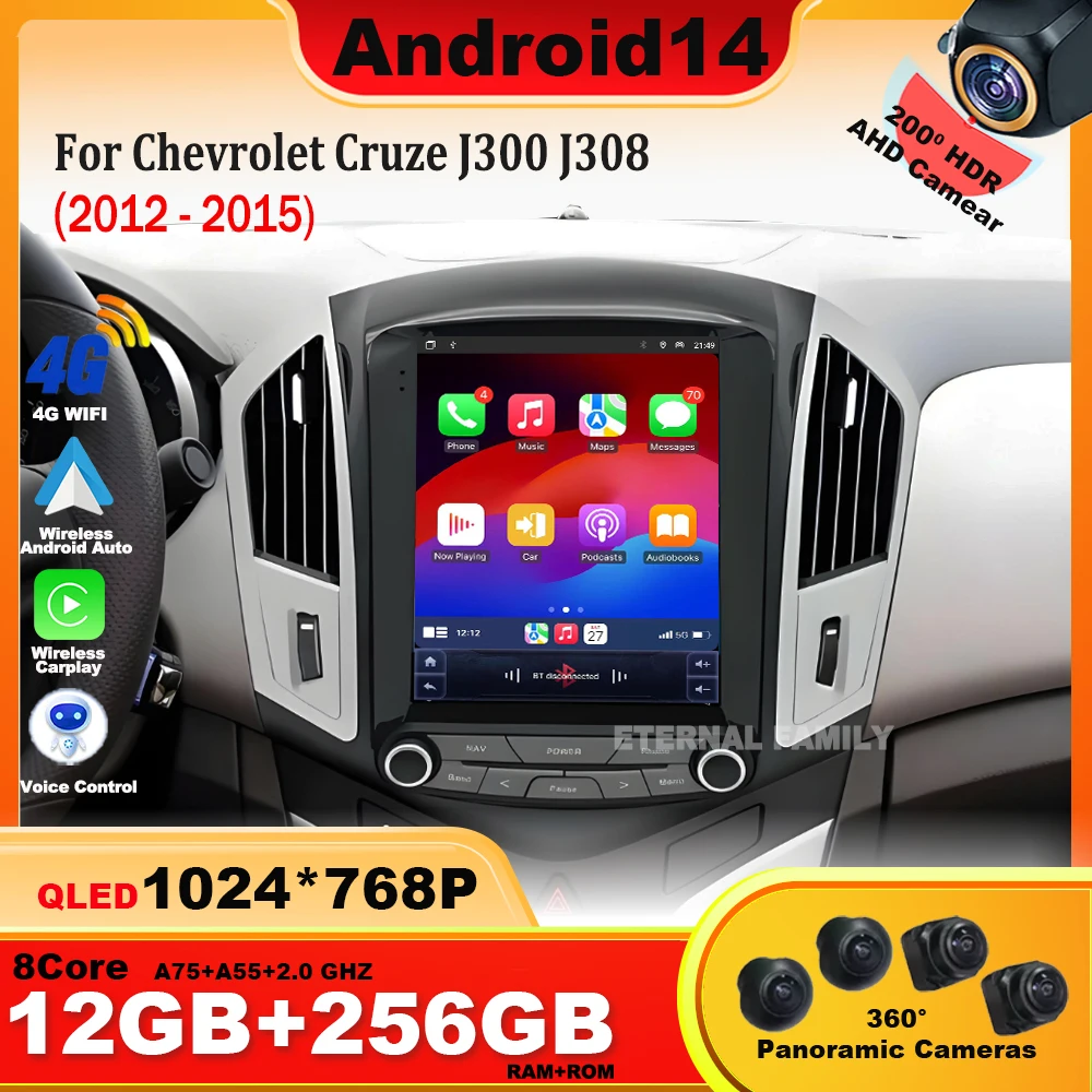 9.7" Android14 For Chevrolet Cruze J300 J308 2012-2015 Car Radio Stereo Multimedia Video Player Navigation Tesla Style Head Unit
9.7" Android14 For Chevrolet Cruze J300 J308 2012-2015 Car Radio Stereo Multimedia Video Player Navigation Tesla Style Head Unit