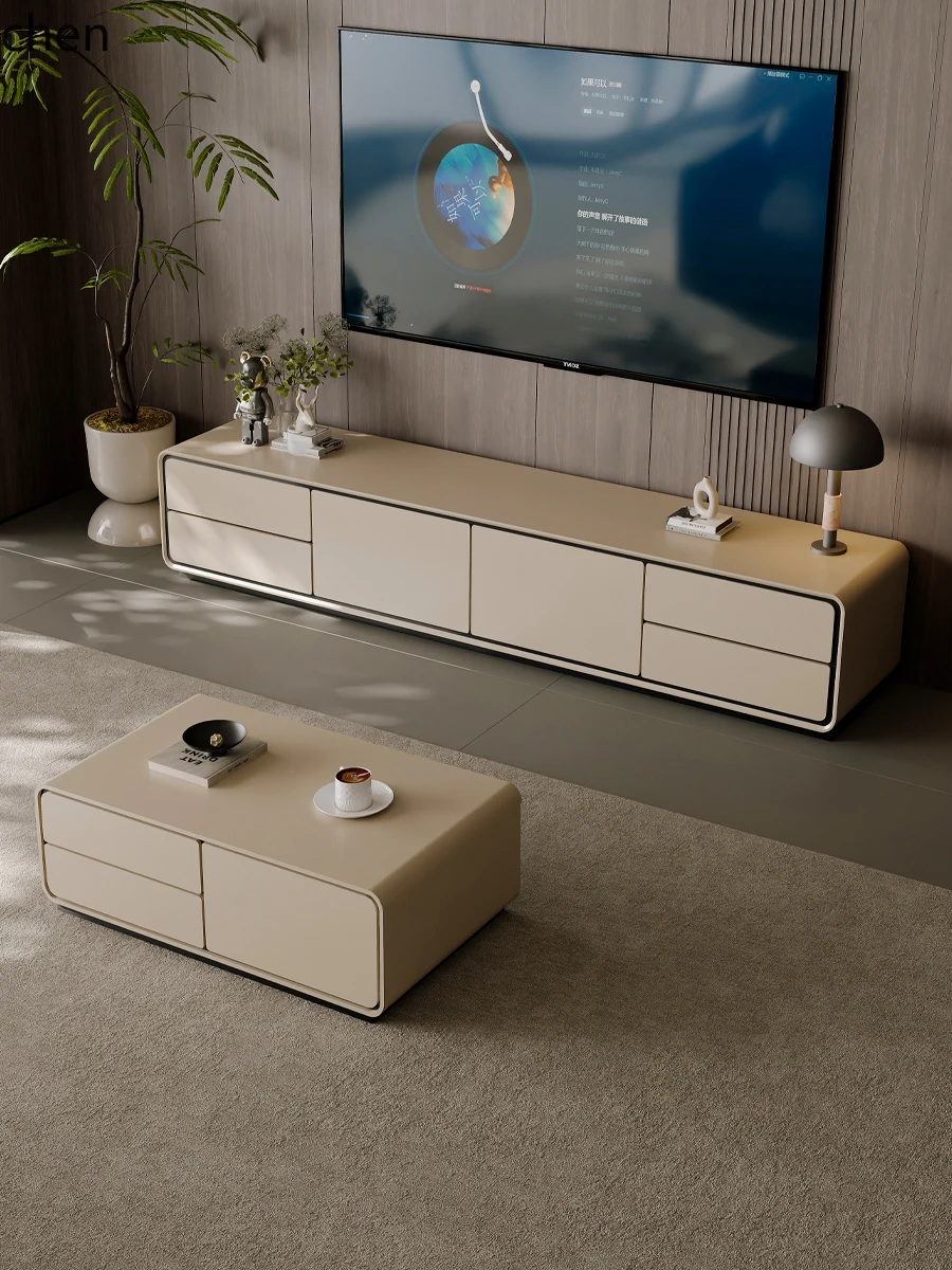 HXL light luxury advanced integrated simple floor TV cabinet coffee table combination small apartment
HXL light luxury advanced integrated simple floor TV cabinet coffee table combination small apartment