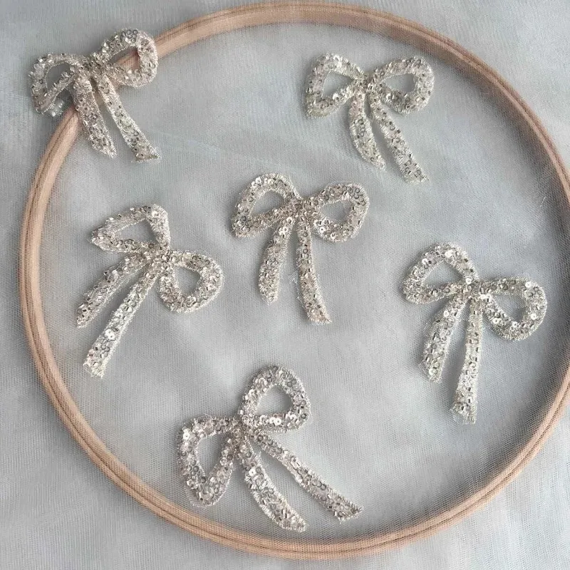 10 Pieces, New Luxurious Nail Bead Embroidery Bow Lace Flower Patch DIY Handmade Clothing Wedding Dress Headwear Accessories
10 Pieces, New Luxurious Nail Bead Embroidery Bow Lace Flower Patch DIY Handmade Clothing Wedding Dress Headwear Accessories