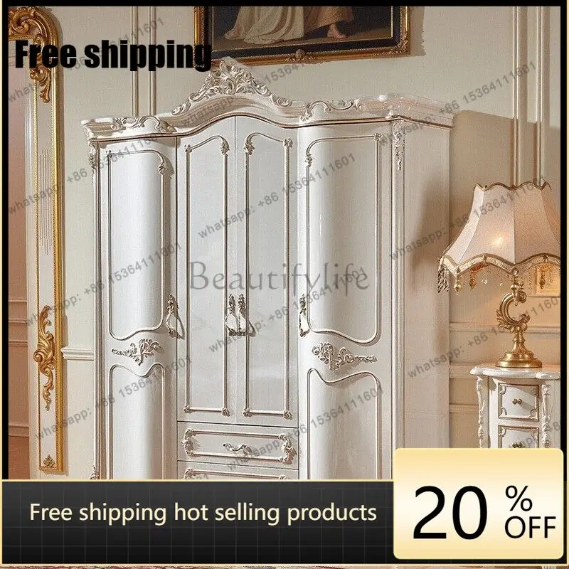 LJY Luxury Customized Wardrobes Closet Wooden Tall Rod White Storage Wardrobes Adult Saving Drawers Guarda Roupas Furniture For
LJY Luxury Customized Wardrobes Closet Wooden Tall Rod White Storage Wardrobes Adult Saving Drawers Guarda Roupas Furniture For