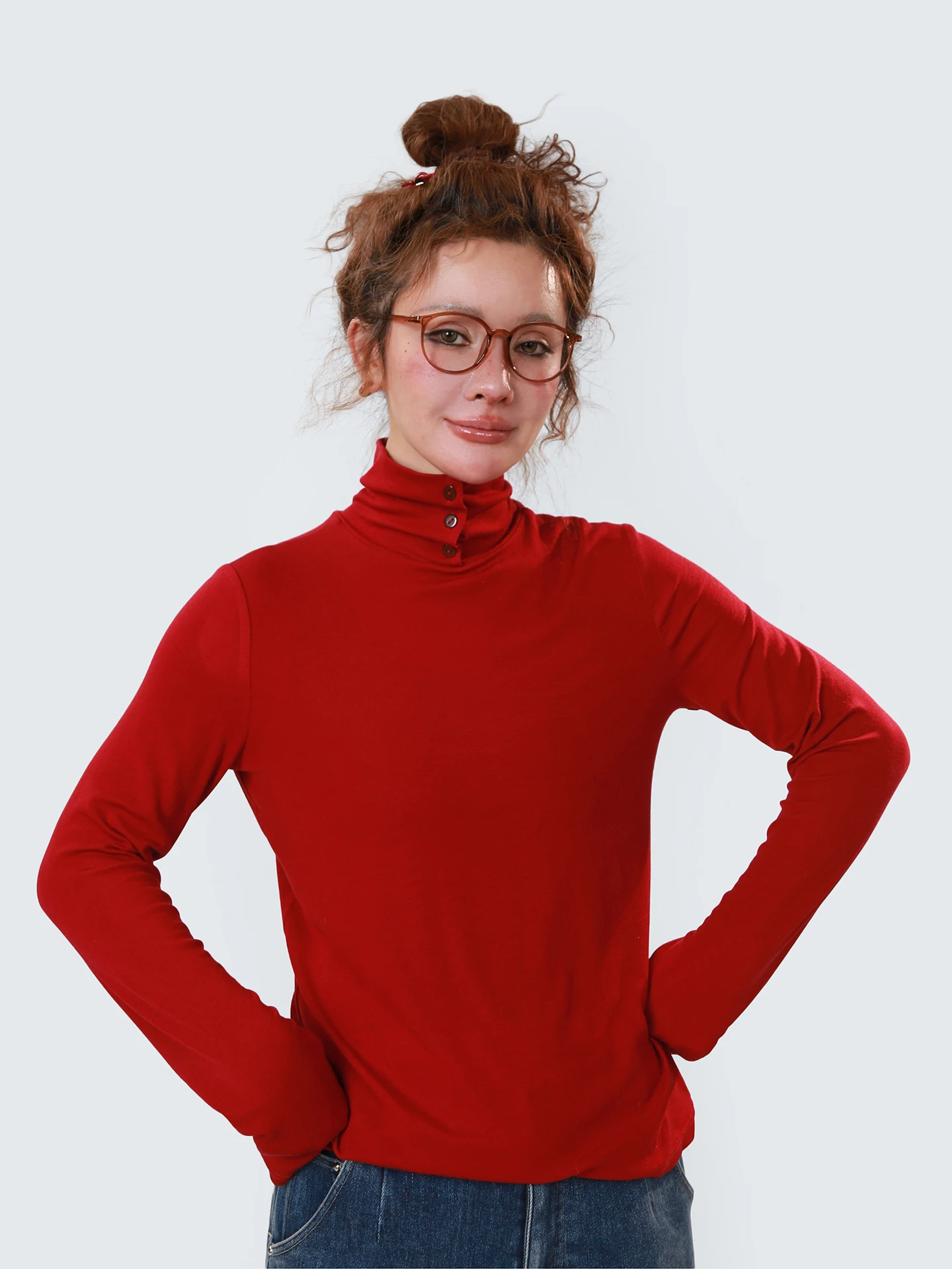 Новинка 2026 года: Женская шерстяная базовая кофта с высоким воротником, красная, комфортная, теплая, мягкая, дышащая, ультралегкая, для ношения под одеждой.
Новинка 2026 года: Женская шерстяная базовая кофта с высоким воротником, красная, комфортная, теплая, мягкая, дышащая, ультралегкая, для ношения под одеждой.