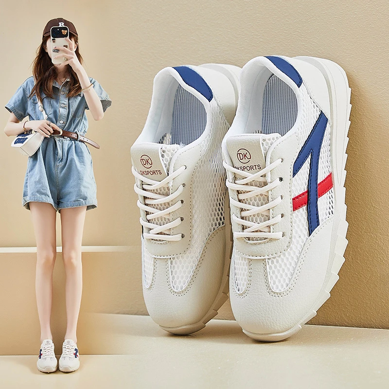 Женские классические кроссовки, дышащие тканевые, на шнуровке, плоская подошва, обувь для тренировок, для осени, HB006, 2024 
Женские классические кроссовки, дышащие тканевые, на шнуровке, плоская подошва, обувь для тренировок, для осени, HB006, 2024