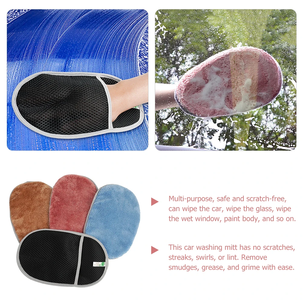 4pcs Wash Gloves Coral Fleece Cleaning Mitts for Auto Exterior Interior House Gloves For Car Cleaning Washable
4pcs Wash Gloves Coral Fleece Cleaning Mitts for Auto Exterior Interior House Gloves For Car Cleaning Washable