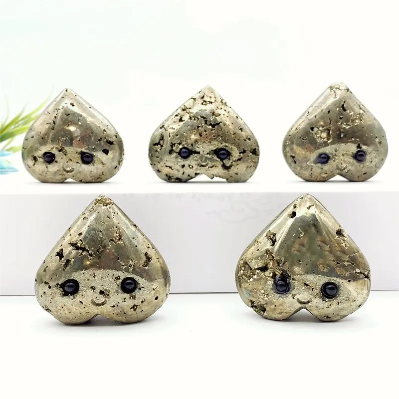 1PC Natural Pyrite Heart Shaped Crystal Hedgehog Healing Gemstone Energy Crystal Carving Cartoon DIY Gift
1PC Natural Pyrite Heart Shaped Crystal Hedgehog Healing Gemstone Energy Crystal Carving Cartoon DIY Gift