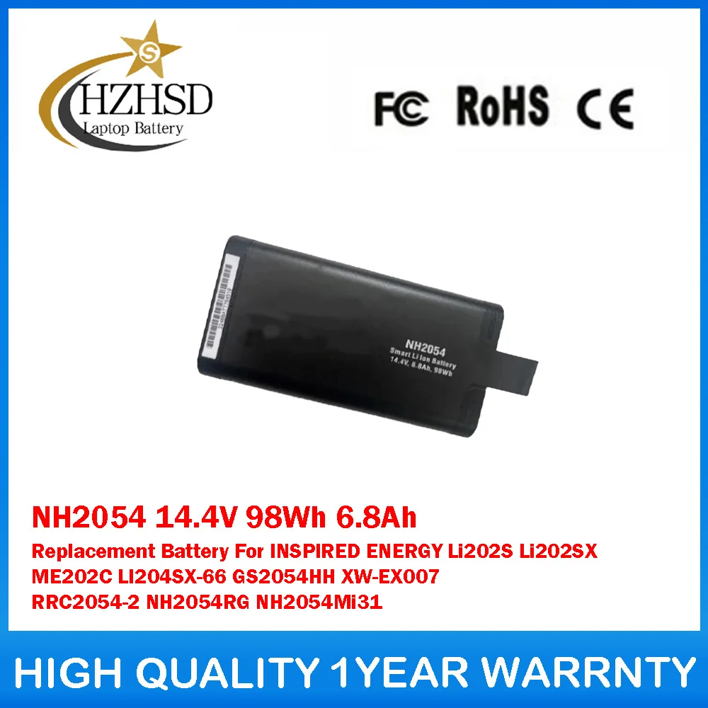 NH2054 14.4V 98Wh 6.8Ah Replacement Battery For INSPIRED ENERGY Li202S Li202SX ME202C LI204SX-66 GS2054HH XW-EX007 RRC2054-2
NH2054 14.4V 98Wh 6.8Ah Replacement Battery For INSPIRED ENERGY Li202S Li202SX ME202C LI204SX-66 GS2054HH XW-EX007 RRC2054-2