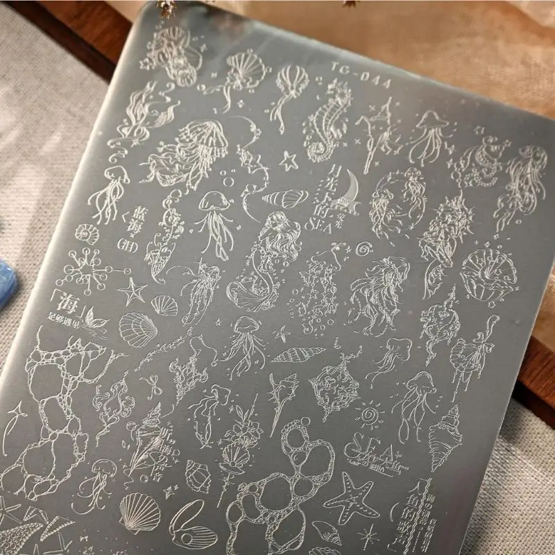 Versatile Design Plate Ocean Themed Stainless Steel Texture Stencil
Versatile Design Plate Ocean Themed Stainless Steel Texture Stencil