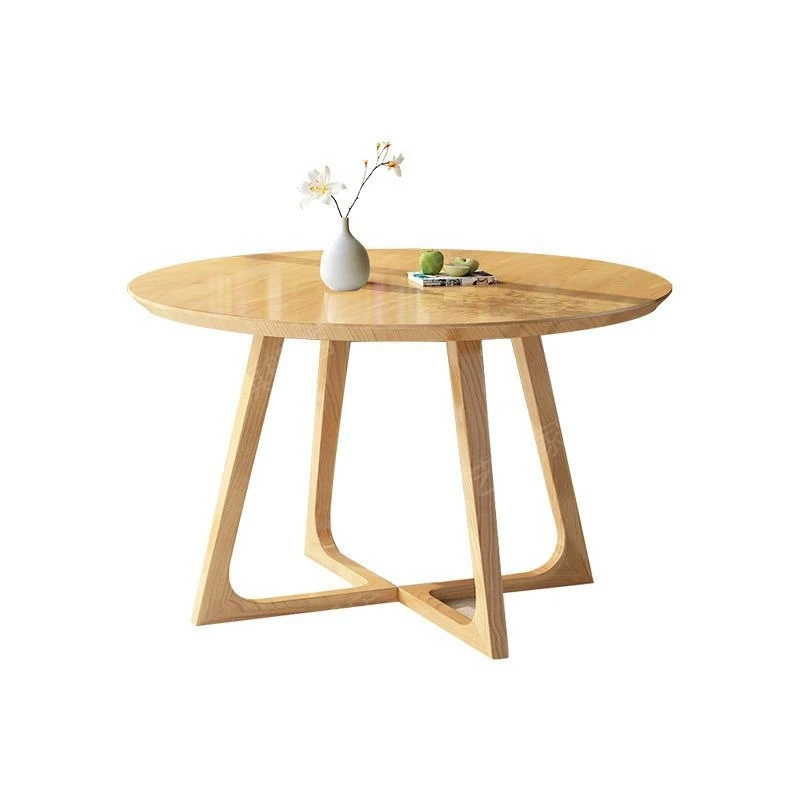 Nordic light luxury solid wood round dining table home leisure balcony combination cafe
Nordic light luxury solid wood round dining table home leisure balcony combination cafe