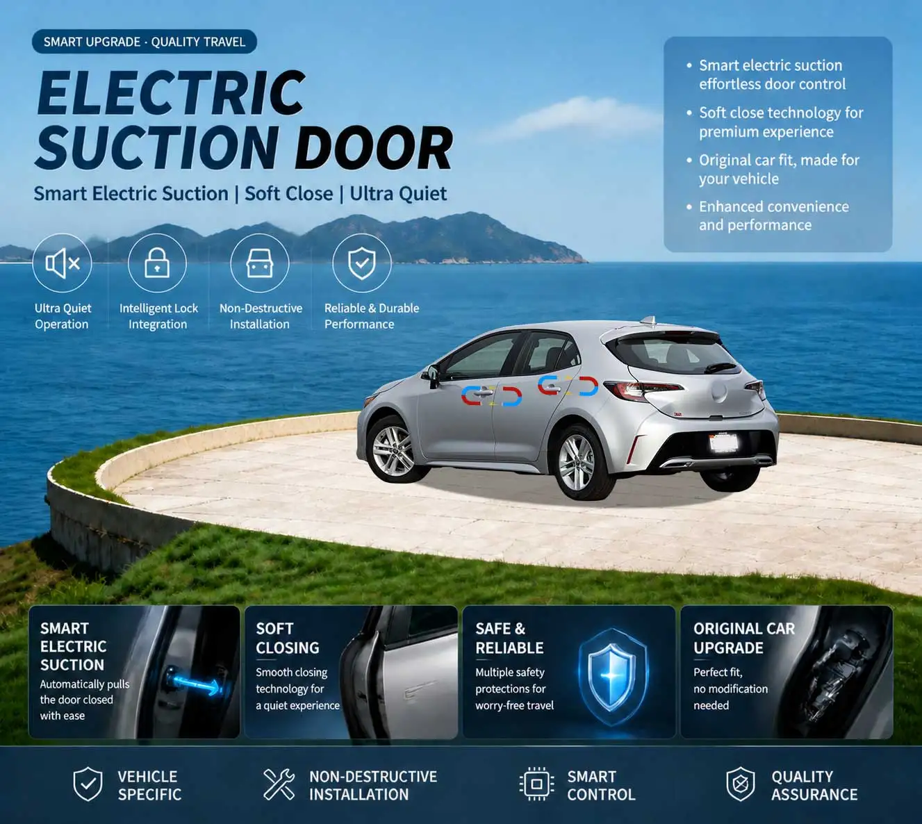Car Specific Car Modification Auto Suction Soft Close Door Modification Parts & Accessories For Toyota Corolla E210 2019-present
Car Specific Car Modification Auto Suction Soft Close Door Modification Parts & Accessories For Toyota Corolla E210 2019-present