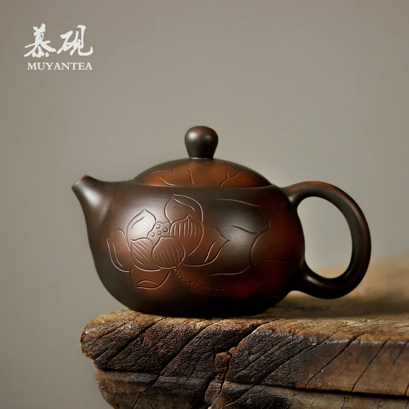 Mutaoyan Shizhong Teapot, Handmade Nixing Single Pot, Purple Clay Kung Fu Set, Main Tea Brewing Device, Ball Hole Xishi Teapot
Mutaoyan Shizhong Teapot, Handmade Nixing Single Pot, Purple Clay Kung Fu Set, Main Tea Brewing Device, Ball Hole Xishi Teapot