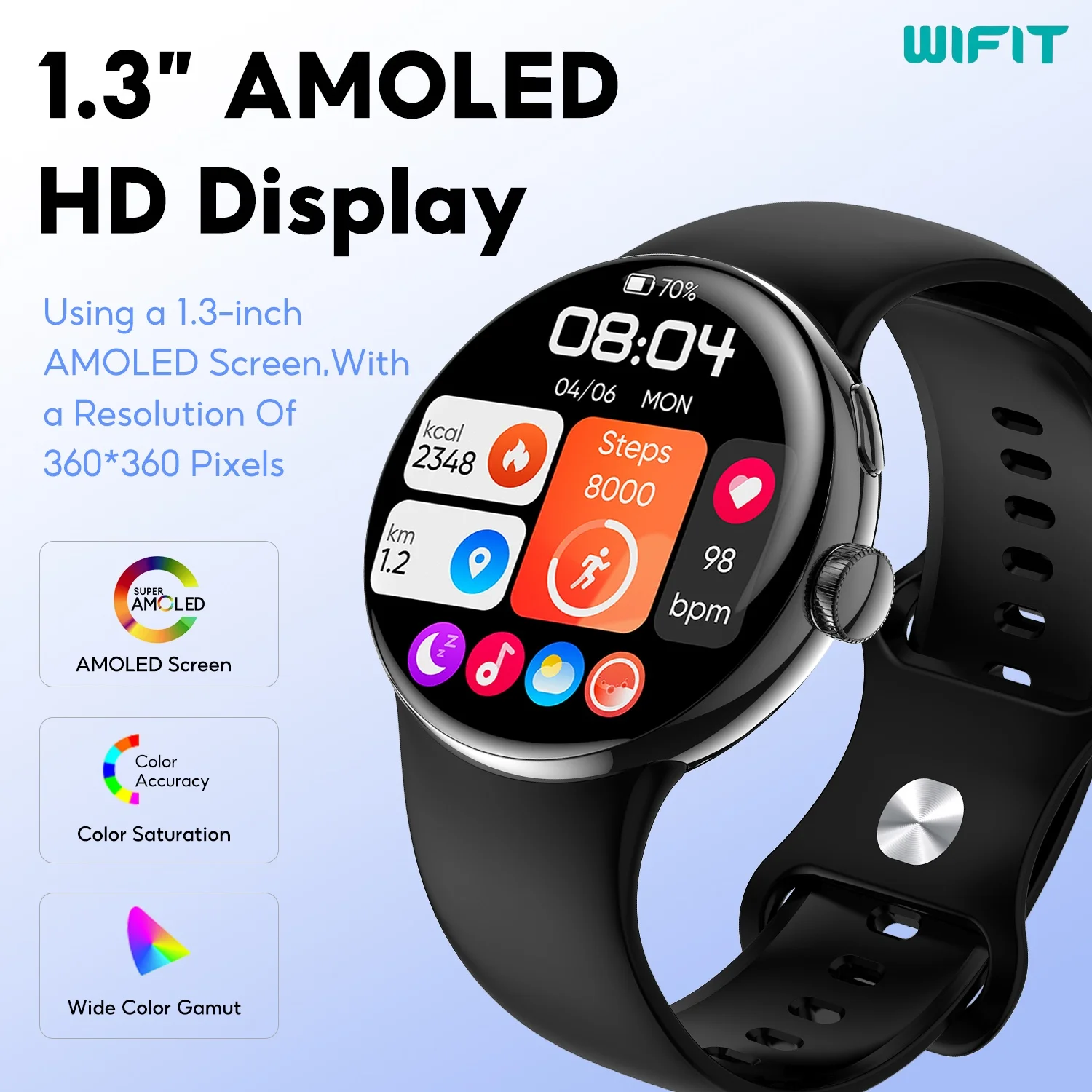 WIFIT Multi functional Smart Watch Women Men Gift Sport Fitness Watches Heart Rate Monitor Waterproof Smartwatch for Android IOS
WIFIT Multi functional Smart Watch Women Men Gift Sport Fitness Watches Heart Rate Monitor Waterproof Smartwatch for Android IOS