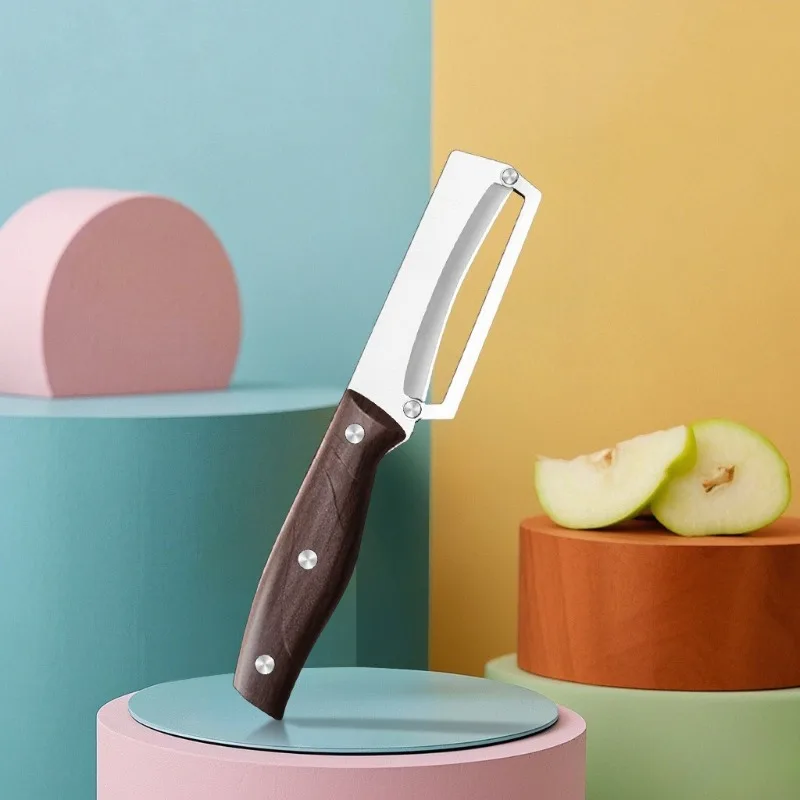 New! For Peeling and Slicing Fruits and Vegetables | Durable and Smooth Operation Stainless Steel Peeler with Wooden Handle
New! For Peeling and Slicing Fruits and Vegetables | Durable and Smooth Operation Stainless Steel Peeler with Wooden Handle