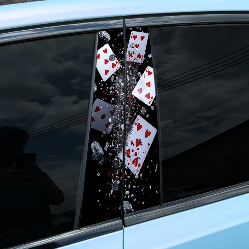 1/2pcs Funny Poker Car Stickers Auto B Pillar Waterproof Decoration Cover Scratches DIY Car Doors Pillar Sunscreen Vinyl Decals
1/2pcs Funny Poker Car Stickers Auto B Pillar Waterproof Decoration Cover Scratches DIY Car Doors Pillar Sunscreen Vinyl Decals
