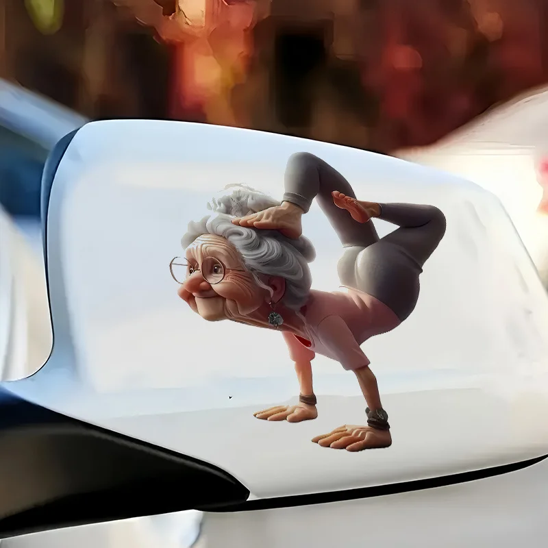 1pc Yoga Grandma Vinyl Sticker, Funny Elderly Yoga Pose Decal for Car, Motorcycle, Window, Cup & Glass Surfaces
1pc Yoga Grandma Vinyl Sticker, Funny Elderly Yoga Pose Decal for Car, Motorcycle, Window, Cup & Glass Surfaces