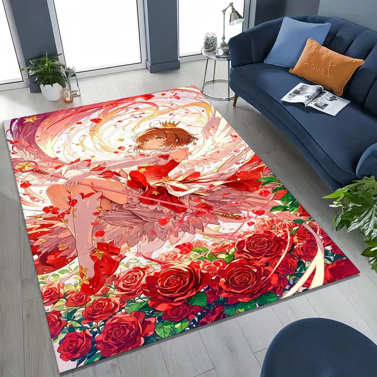 Cute Cartoon Card Captor Sakura Magic Girl Anime Art Rug for Bedroom Living Room Sofa Home Doormat Decor,Kids Non-slip Floor Mat 
Cute Cartoon Card Captor Sakura Magic Girl Anime Art Rug for Bedroom Living Room Sofa Home Doormat Decor,Kids Non-slip Floor Mat
