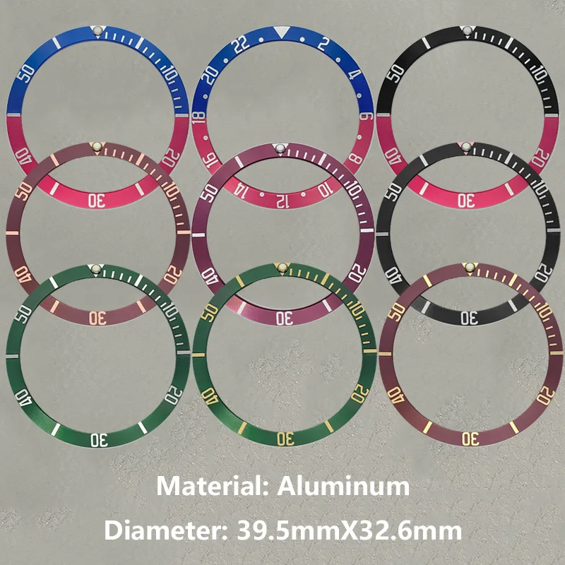 39.5x32.6mm Aluminum Bezel Insert Ring Mod Fits NH35 Watch Case Slop Aluminum Bezel Insert Spare Parts for Men Diving Watches
39.5x32.6mm Aluminum Bezel Insert Ring Mod Fits NH35 Watch Case Slop Aluminum Bezel Insert Spare Parts for Men Diving Watches