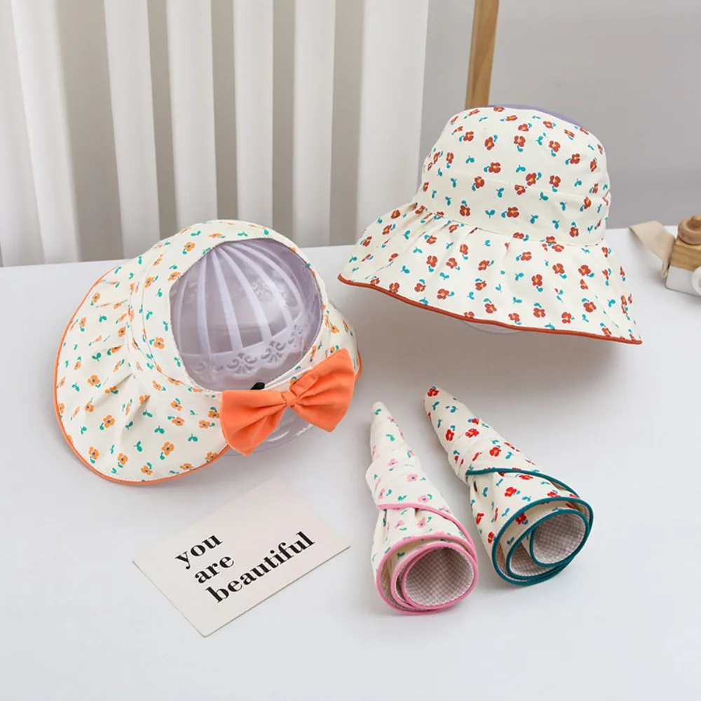 Fashion Korean Style Flower Bucket Cap Bowknot Cotton Empty Top Kid Sunhat Breathable Wide Brim Baby Shading Hat Baby
Fashion Korean Style Flower Bucket Cap Bowknot Cotton Empty Top Kid Sunhat Breathable Wide Brim Baby Shading Hat Baby