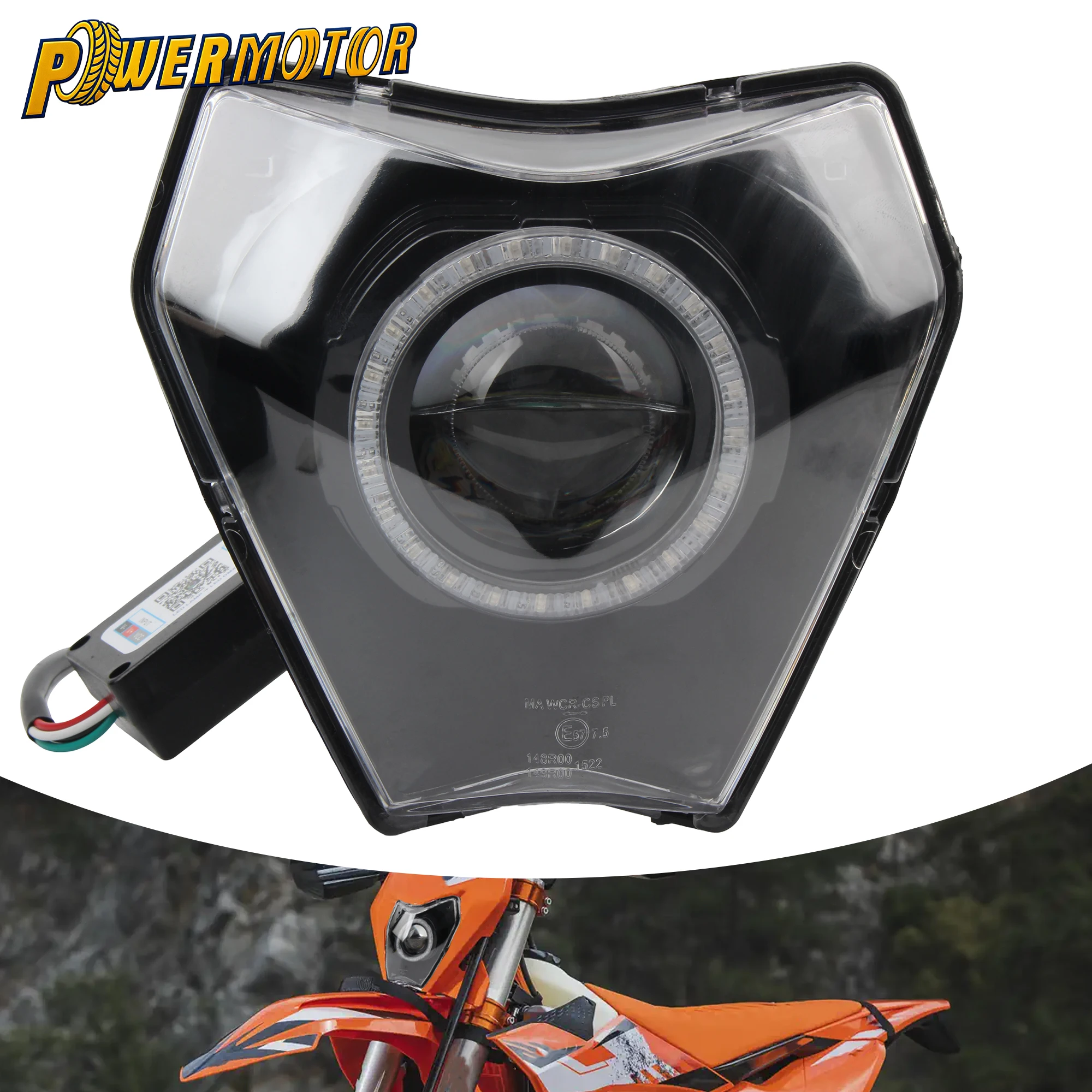 Motorcycle Headlight APP Control Angel Eye Light Pit Dirt Bike For KTM 690 SMCR 2019-2023 EXC XCW 14-23 TPI 125-300 17-23 Racing
Motorcycle Headlight APP Control Angel Eye Light Pit Dirt Bike For KTM 690 SMCR 2019-2023 EXC XCW 14-23 TPI 125-300 17-23 Racing