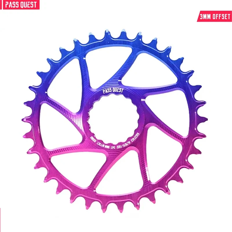 PASS QUEST Raface Crank 3mm Offset 28-38T 1X Boost Compatible Gradient Two Tone Narrow Wide Chainring Direct Mount Crankset
PASS QUEST Raface Crank 3mm Offset 28-38T 1X Boost Compatible Gradient Two Tone Narrow Wide Chainring Direct Mount Crankset