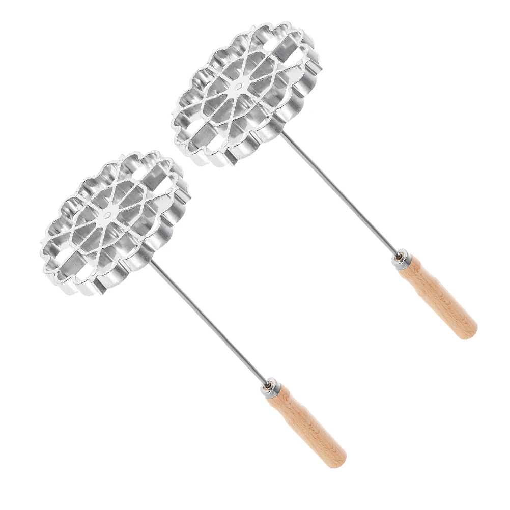 2pcs Home Oil Set Aluminum Cake Printing Mold For Rosette Bunuelos Waffles Snacks Cooking Stamp Maker Kitchen Frying Tool Snack
2pcs Home Oil Set Aluminum Cake Printing Mold For Rosette Bunuelos Waffles Snacks Cooking Stamp Maker Kitchen Frying Tool Snack