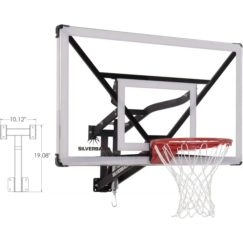 Silverback NXT 54" Wall Mounted Adjustable-Height and Fixed Basketball Hoop with QuickPlay Design
Silverback NXT 54" Wall Mounted Adjustable-Height and Fixed Basketball Hoop with QuickPlay Design
