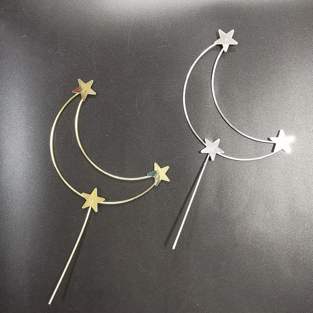 4Pcs Cake Topper Star Moon Creative Baking Decoration Party Wedding Birthday Cake Picks Dessert Accessories
4Pcs Cake Topper Star Moon Creative Baking Decoration Party Wedding Birthday Cake Picks Dessert Accessories