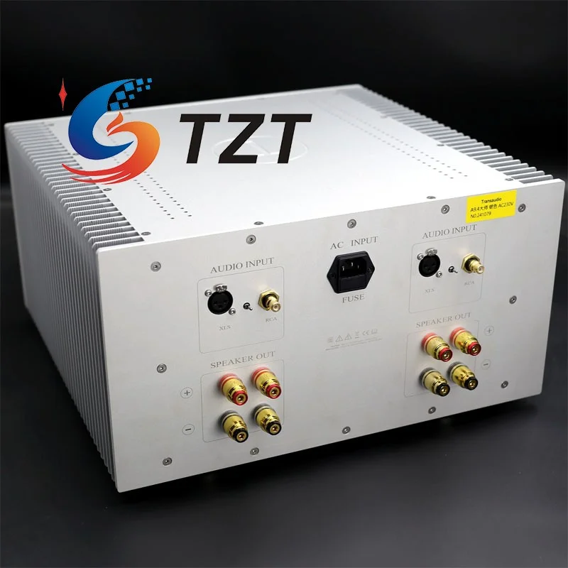 TZT Transaudio T9.4 450W/4Ω Class AB Amplifier Power Amp Audiophile-Grade Power Amplifier (110V/220V Silver)
TZT Transaudio T9.4 450W/4Ω Class AB Amplifier Power Amp Audiophile-Grade Power Amplifier (110V/220V Silver)