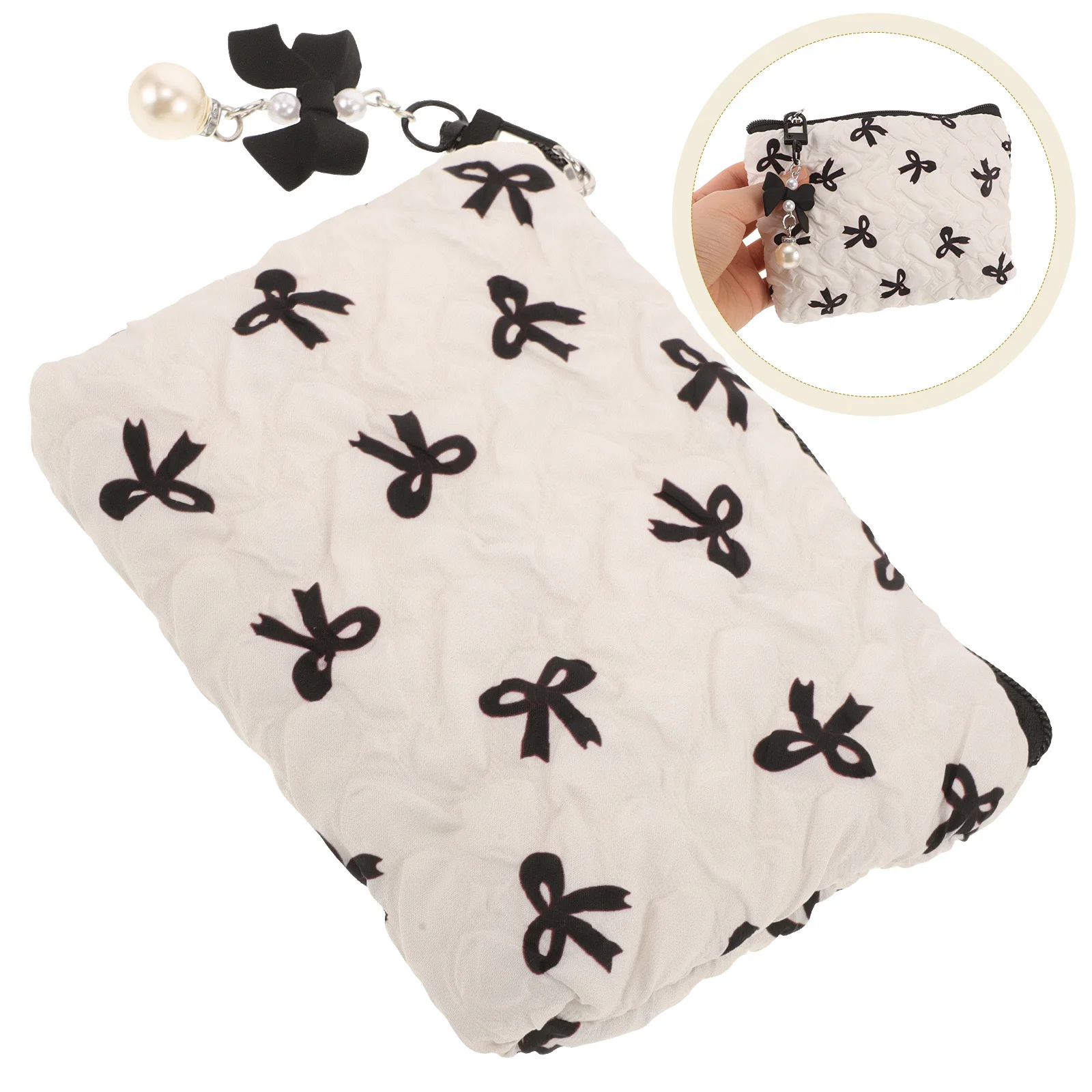 Makeup Bag Bowknot Design Women Travel Storage Pouch Small Portable Toiletry Organizer Cute Makeup Bag for Purse
Makeup Bag Bowknot Design Women Travel Storage Pouch Small Portable Toiletry Organizer Cute Makeup Bag for Purse