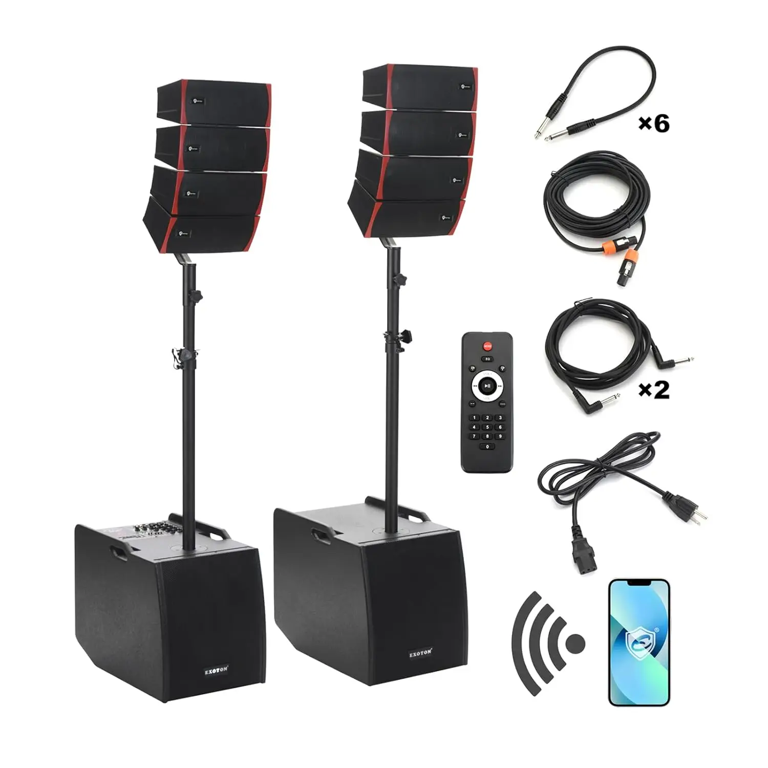 LVP-212 12-inch Active Line Array System,3000w Professional Bluetooth PA Speaker,2 Subwoofer and 8 line Array, Customized
LVP-212 12-inch Active Line Array System,3000w Professional Bluetooth PA Speaker,2 Subwoofer and 8 line Array, Customized