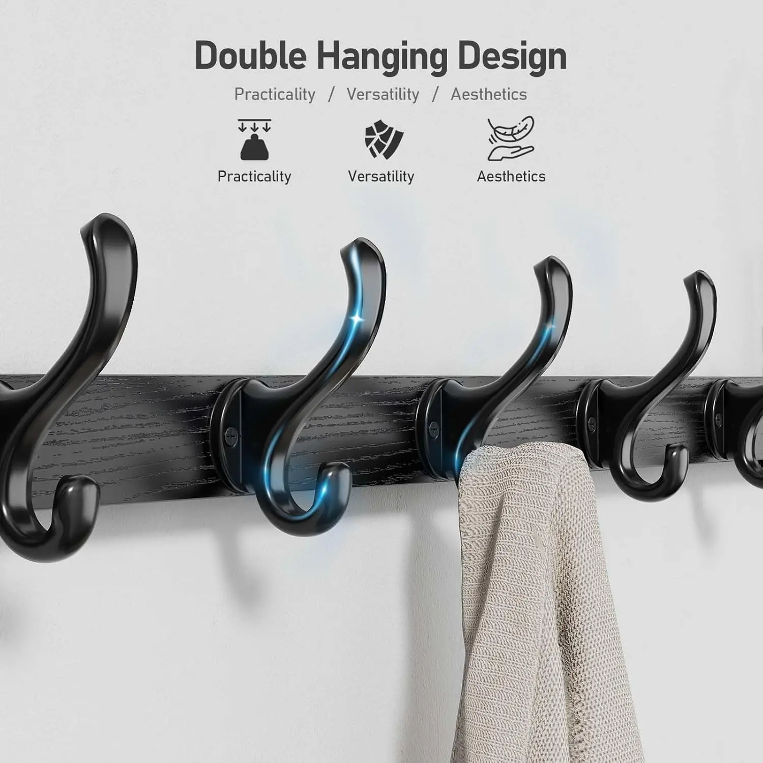 Tatub 29"" Rustic Coat Rack Wall Mount With Shelf, Entryway Wall Hooks With Shelf, Coat Hangers For Bathroom, Living Room,
Tatub 29"" Rustic Coat Rack Wall Mount With Shelf, Entryway Wall Hooks With Shelf, Coat Hangers For Bathroom, Living Room,