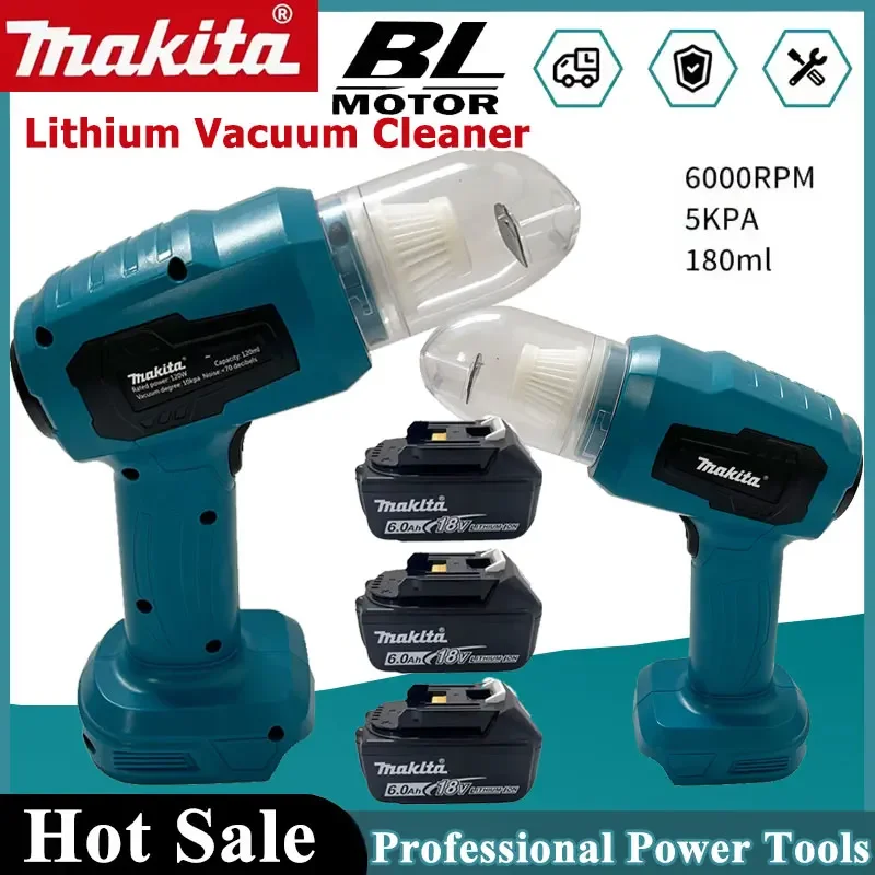 Makita Strong Suction Mini Electric Vacuum Cleaner Wireless Handheld Home Cleaner Blower With 7 Nozzeles For 18V Battery
Makita Strong Suction Mini Electric Vacuum Cleaner Wireless Handheld Home Cleaner Blower With 7 Nozzeles For 18V Battery