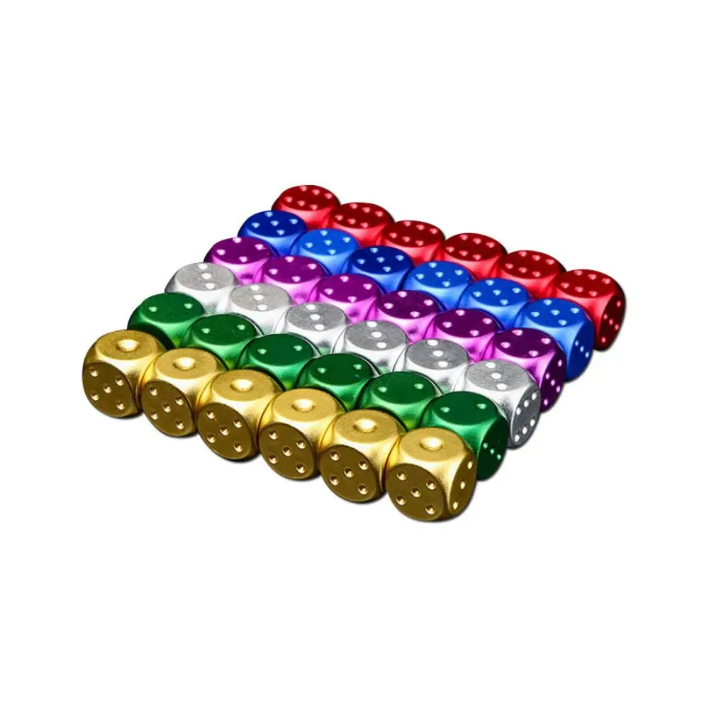 Aluminum Alloy 5 in1 Metal Dices 6 Sided with Case Metal Solid Dice Mahjong Sieve Metal Cube Rounded Corners Dice Set
Aluminum Alloy 5 in1 Metal Dices 6 Sided with Case Metal Solid Dice Mahjong Sieve Metal Cube Rounded Corners Dice Set