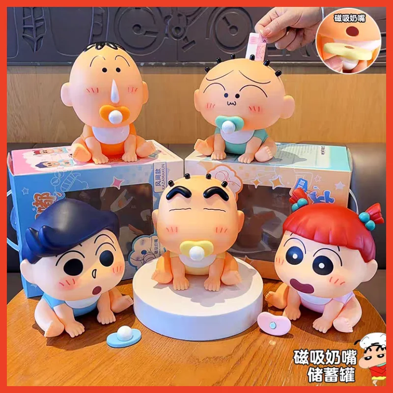 Authentic Crayon Shin-Chan Baby Pacifier Handmade Model Trendy Play Doll Anime Doll Desktop Ornament Storage Can Birthday Gift
Authentic Crayon Shin-Chan Baby Pacifier Handmade Model Trendy Play Doll Anime Doll Desktop Ornament Storage Can Birthday Gift