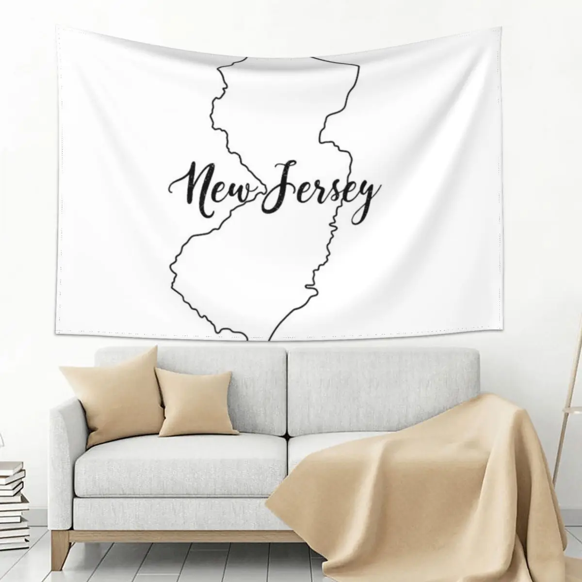 State Outline - New Jersey Tapestry Aesthetics For Room Room Decor For Girls Hanging Wall Bed Room Decoration Tapestry
State Outline - New Jersey Tapestry Aesthetics For Room Room Decor For Girls Hanging Wall Bed Room Decoration Tapestry