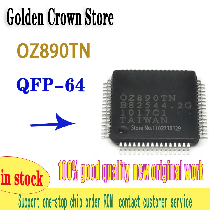 1 ~ 2 шт./лот OZ890TN QFP-64 OZ890TN-C1-0 QFP64 OZ890 новый оригинал на складе
1 ~ 2 шт./лот OZ890TN QFP-64 OZ890TN-C1-0 QFP64 OZ890 новый оригинал на складе