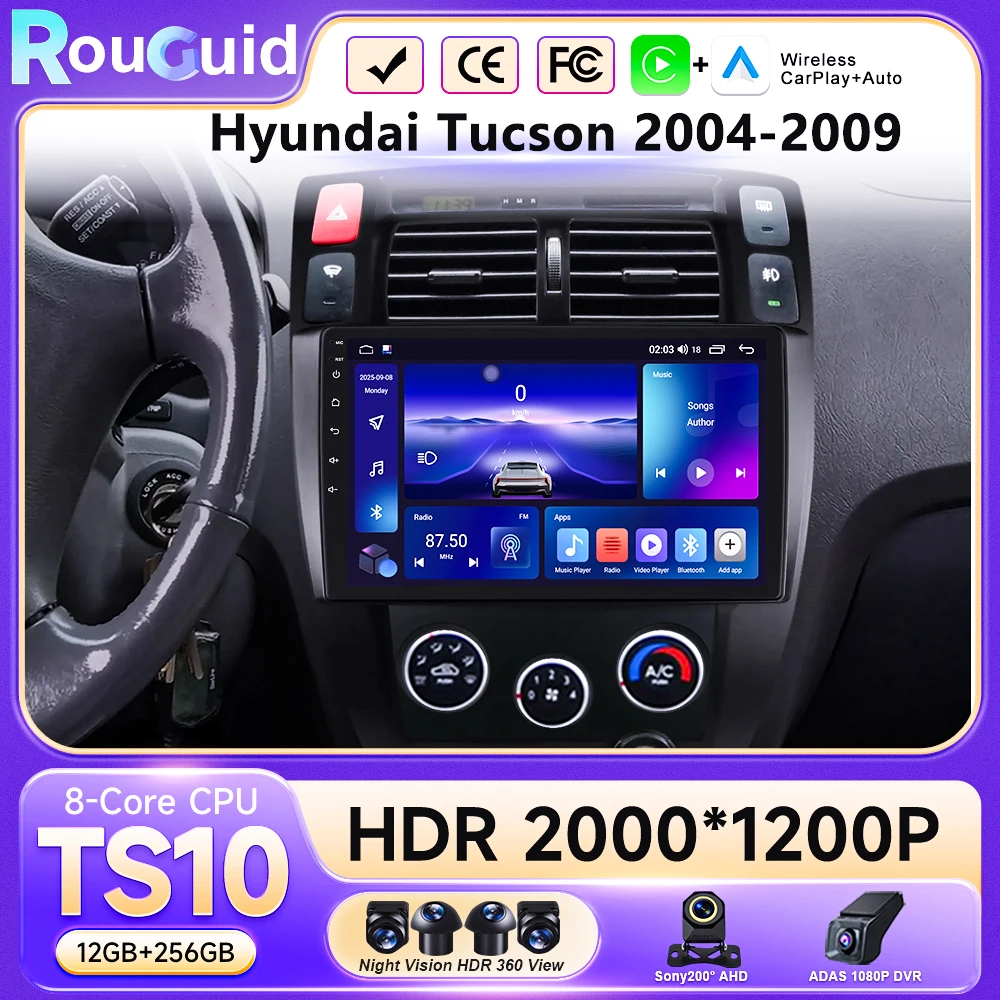 Android 16 For Hyundai Tucson 2004 2005 2006 2007 2008 2009 Car Radio Multimedia Stereo Video Player GPS Navigation Carplay Auto
Android 16 For Hyundai Tucson 2004 2005 2006 2007 2008 2009 Car Radio Multimedia Stereo Video Player GPS Navigation Carplay Auto