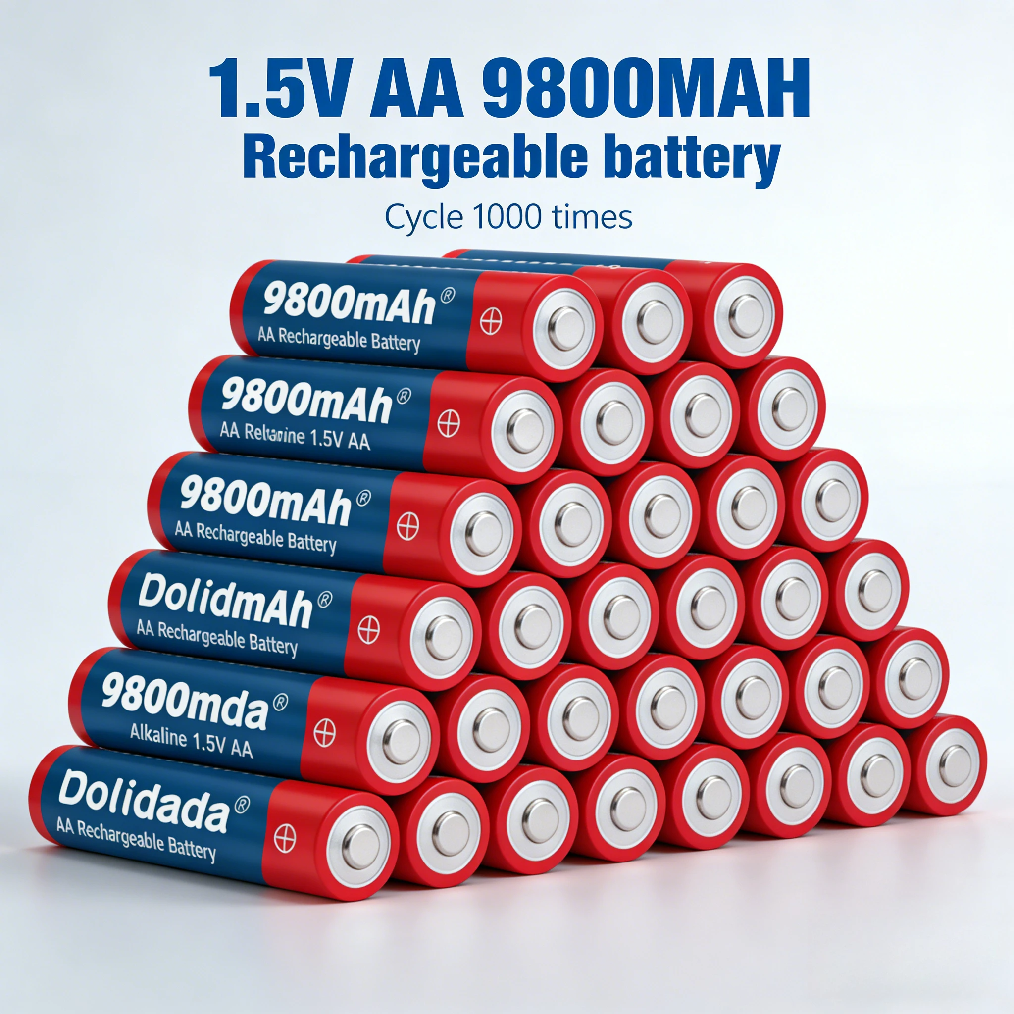 ALKALINE BATTERY 1.5V AA Rechargeable 9800mAh High Quality for Microphone Toy Camera LED Light DURABLE DRY BATTERY
ALKALINE BATTERY 1.5V AA Rechargeable 9800mAh High Quality for Microphone Toy Camera LED Light DURABLE DRY BATTERY