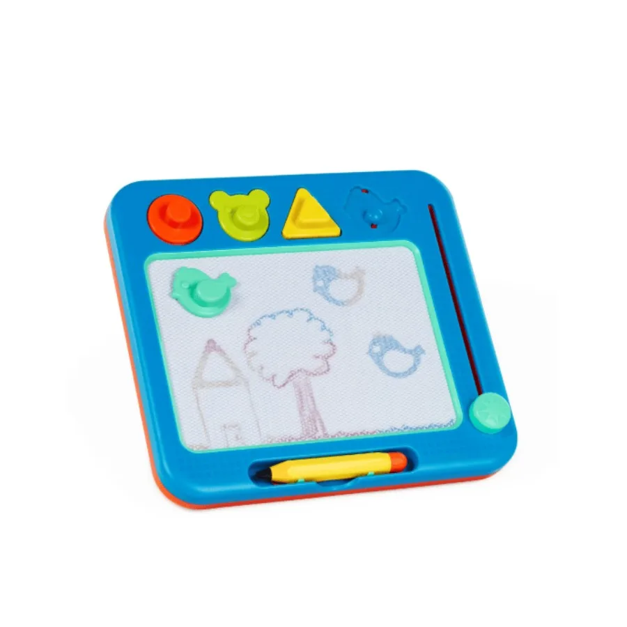 Магнитная пластиковая доска для рисования Battat EasyDoodle с цветными игрушками для малышей и дошкольников
Магнитная пластиковая доска для рисования Battat EasyDoodle с цветными игрушками для малышей и дошкольников