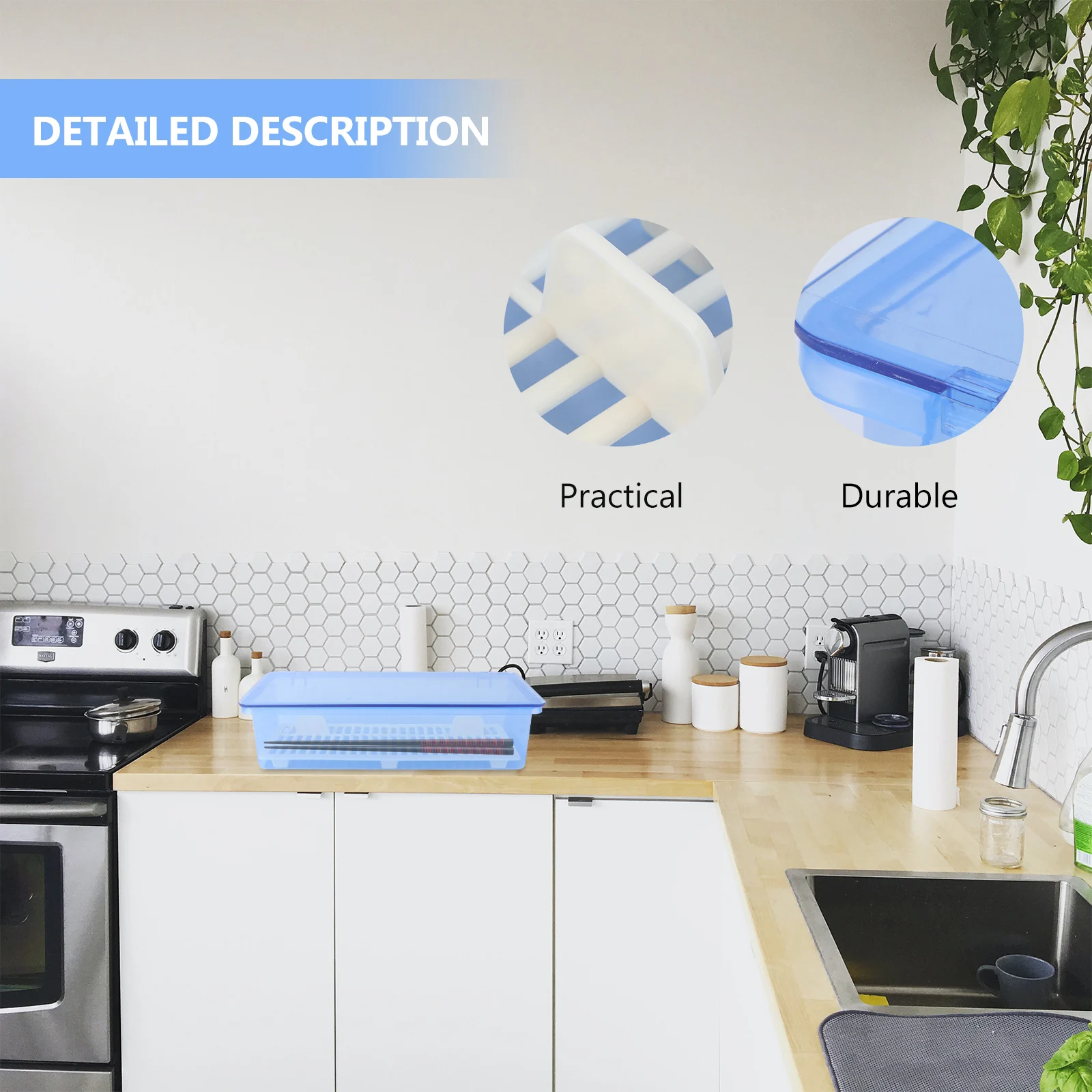 Plastic Chopsticks Holder Storage Box Tableware Case Dustproof Waterproof Drainage Design Utensil Container Kitchen
Plastic Chopsticks Holder Storage Box Tableware Case Dustproof Waterproof Drainage Design Utensil Container Kitchen