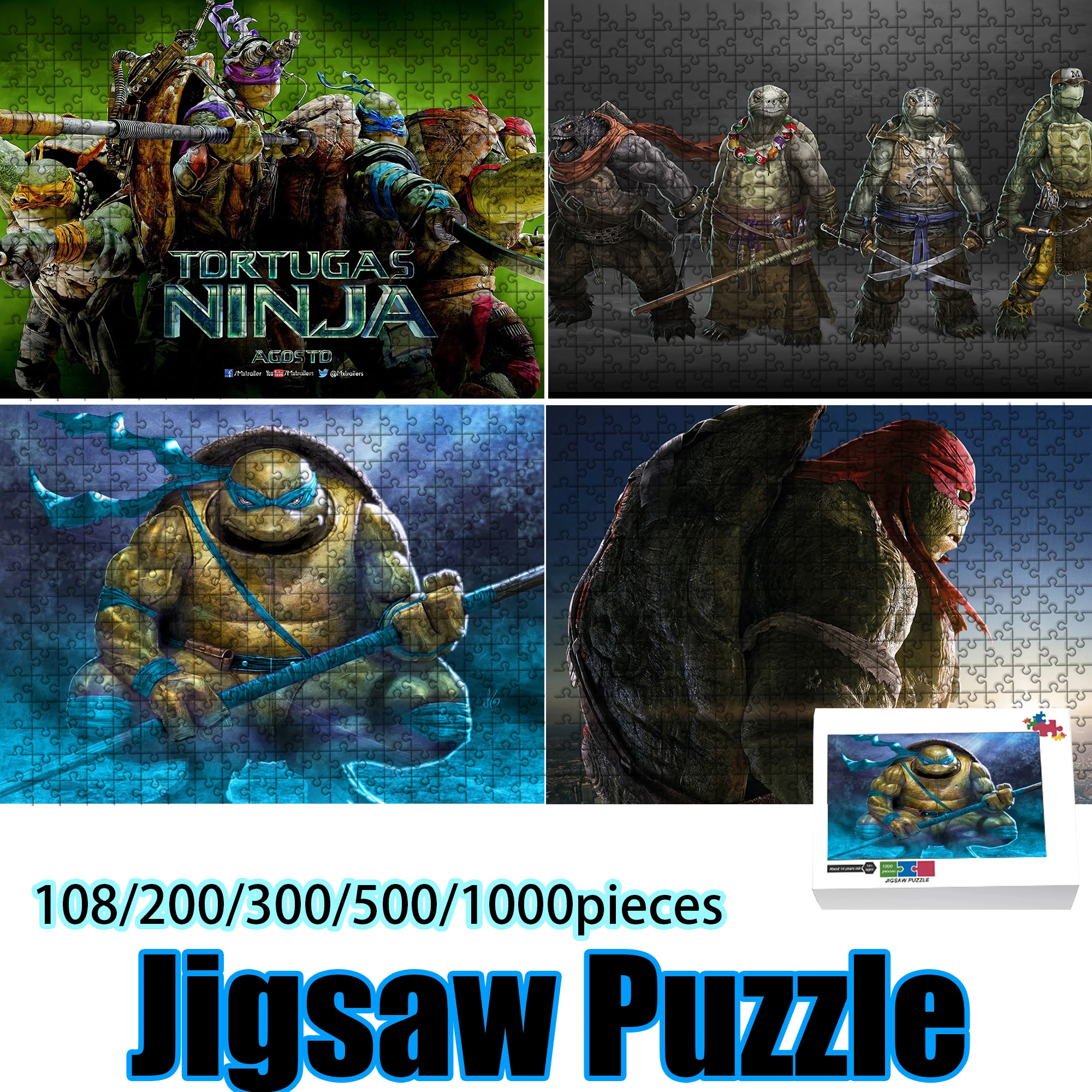 TMNT Ninja Turtles Group Jigsaw Puzzle 108/200/300/500/1000 pieces Wooden Puzzle for Leisure Time
TMNT Ninja Turtles Group Jigsaw Puzzle 108/200/300/500/1000 pieces Wooden Puzzle for Leisure Time